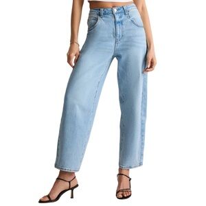 Quince Bella Stretch Barrel Jeans Cool Blue. Woman’s Size 27